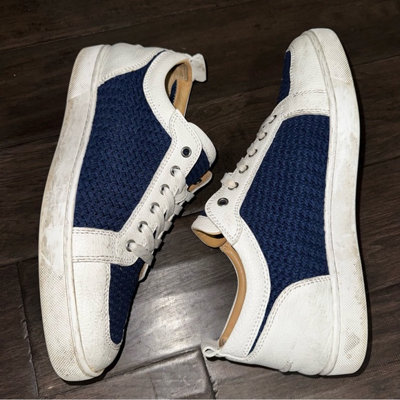 Christian Louboutin Men\'s Blue and White Sneakers